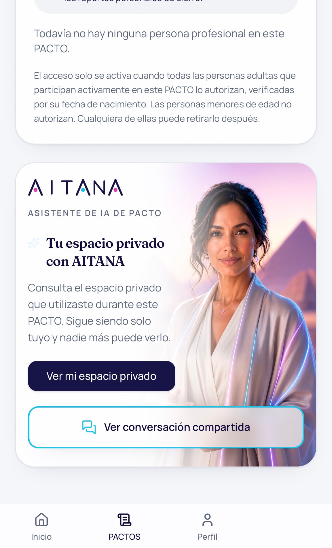 Espacio privado con AITANA